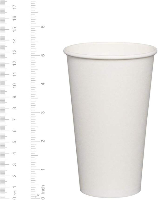 Disposable White Paper Cups for Eco-friendly Hot Beverages Available for Customization and Printing Coffee Cup