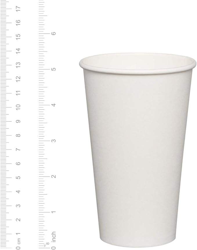 Disposable White Paper Cups for Eco-friendly Hot Beverages Available for Customization and Printing Coffee Cup