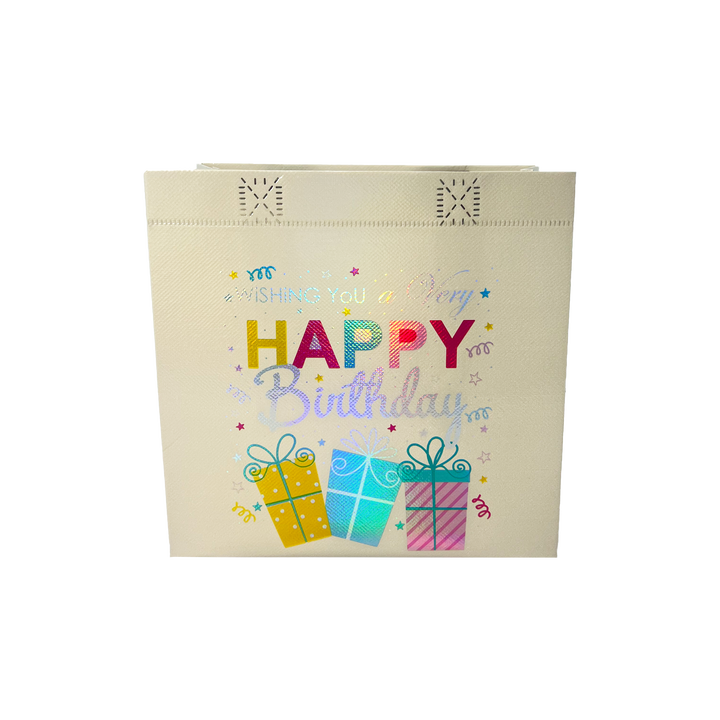 Custom Printed Coated Aluminum Foil-coated Non-woven Fabric Gift Bags Are Suitable for Birthday Gift Packaging Shopping Bag