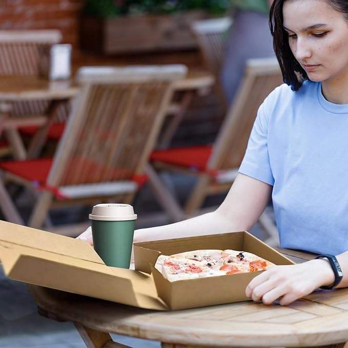 Brown Kraft Corrugated Mini Pizza Box for Personal Small Pizzas Custom Pizza Boxs