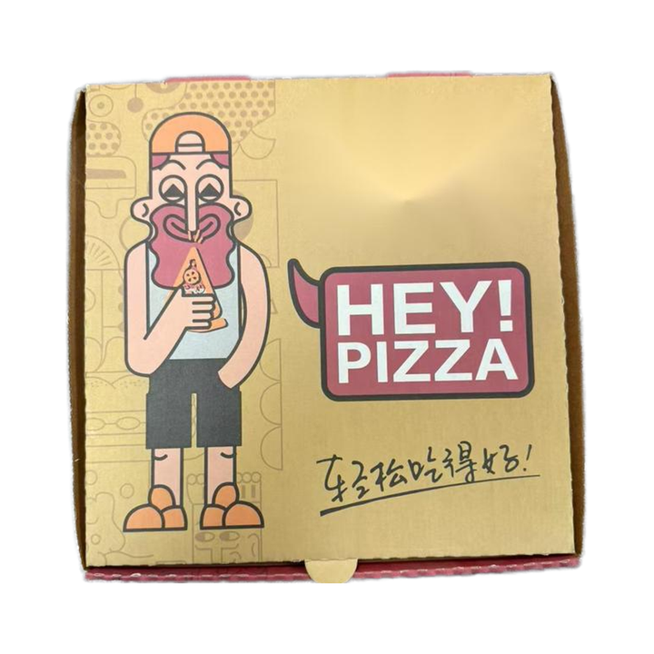 Bulk Orders Recyclable Kraft Paper Leakproof for Food Trucks Fast Food Custom Pizza Boxes