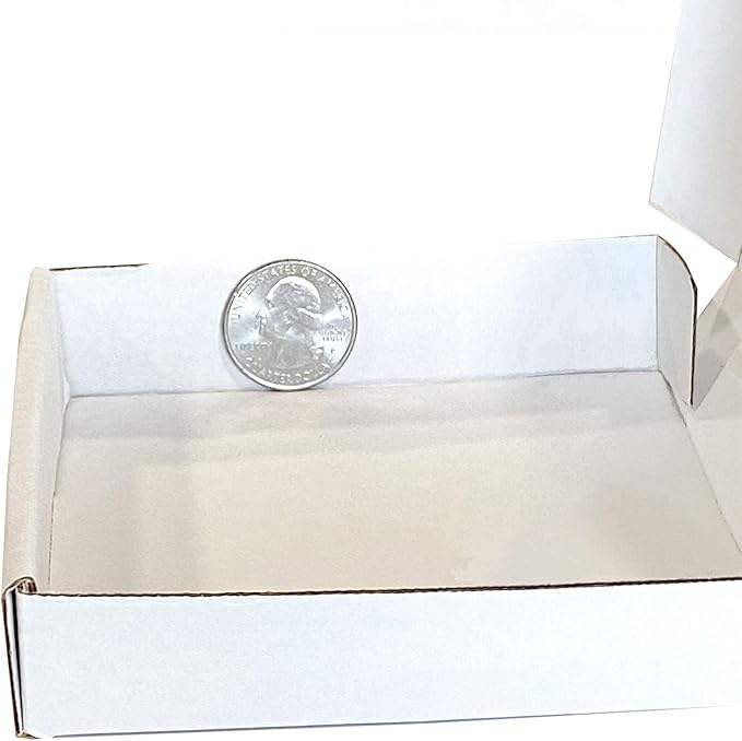 White Mini (8 Packs) Cookie Box square Flat Cardboard Box Made in China Custom Pizza Boxs
