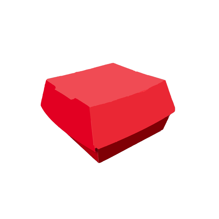 Ventilated Shell-type Container with Customizable LOGO Pattern Disposable Packaging Box for Catering Burger Box