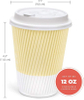 Disposable Coffee Mug with Lid 12 oz to Go Coffee Mug with Resealable Lid for Travel-insulated Hot Drinks Coffee Cup