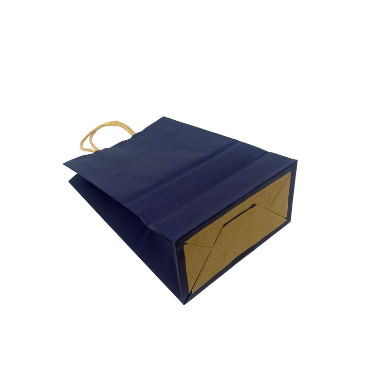 Portable Cowhide Paper Bags - Simple Gift Bags with Multi-color Customizable Printing of LOGO Shopping Bag