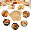 Brown Paper Bread Bags with Windows Gravure Printing Zippered and Self-Adhesive Seal for Round Custom Bread Bags
