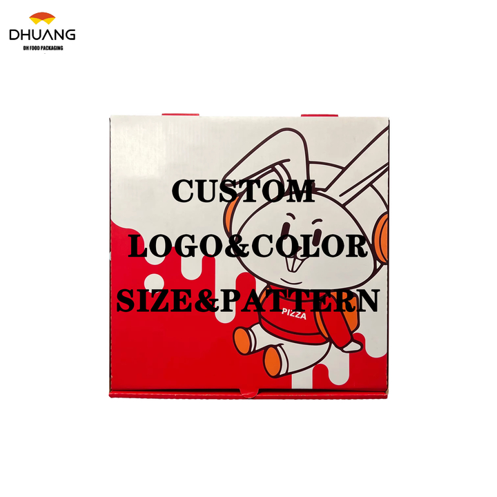 Factory Direct Design and Printing Folding Restaurant Takeout Kraft Paper Corrugated Box Packaging with logo CUSTOM Pizza Box