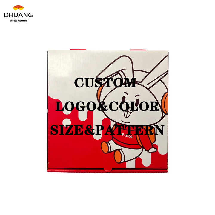 Factory Direct Design and Printing Folding Restaurant Takeout Kraft Paper Corrugated Box Packaging with logo CUSTOM Pizza Box