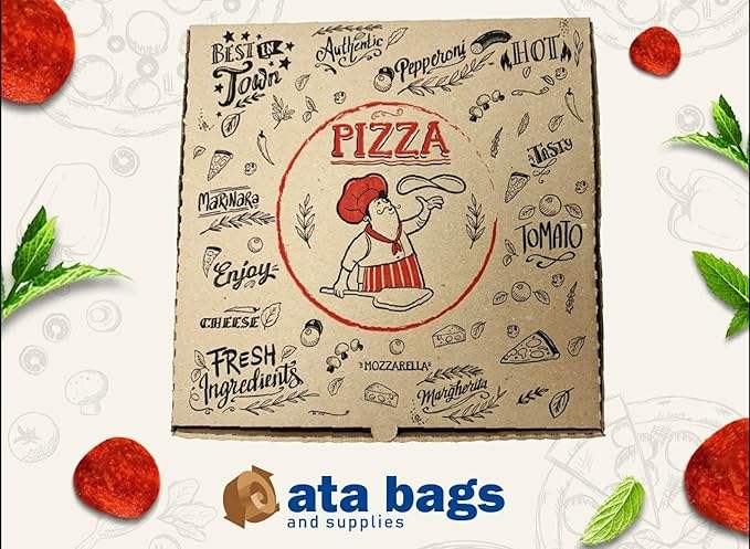Customizable LOGO-pattern Pizza Box for Restaurant Takeout and Packing Pizz Box Custom Pizza Boxs