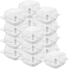 Clear Plastic Clamshell Take-out Food Container with Hinge, Outer Diameter, Suitable for Desserts, Snacks, Etc
