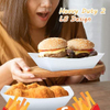 Food Trays Bulk Disposable Paper White Snacks Fast Food Carnival Holiday Party Gift Supplies Decoration (2LB)
