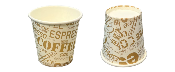 Disposable White Paper Coffee Cups Hot/Cold Beverage Drinking Cups for Parties Picnics Travel Events