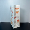 Custom Flat square Bottom Brown Kraft Paper Bag for Takeaway Food Packaging Grease and logo Printing Oil-proof Paper Bag