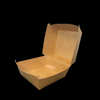 Cellophane Baking Packaging Box for Takeout Hamburgers Laminated Anti-oil and Non-foldable Burger Box