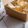 Box - Label Lock Closed Heat Resistant Kraft Paper Disposable Lunch Box Is Oil Resistant to Hot and Cold Foods Food Box