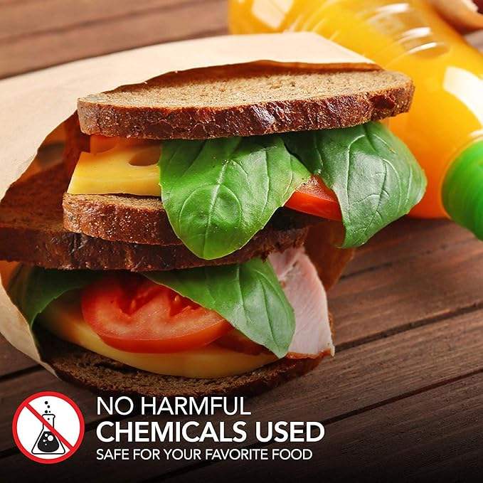 Greaseproof Paper Bag Biodegradable and Compostable Food Grade Paper Bags Oil-proof Paper Bag