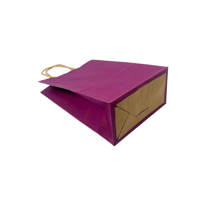 Customized Printed LOGO Brown Paper Bags in Candy Colors Available in Multiple Colors for Selection Shopping Bag