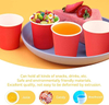Red Paper Cups Mouthwash Disposable Bathroom Small Paper Birthday Parties Picnics Custom Paper Cups