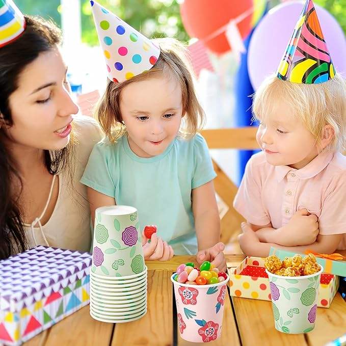 600 Packs 5 Oz Paper Colored Disposable Bathroom Small Gargle Espresso Cups Party Picnic Travel Custom Paper Cups