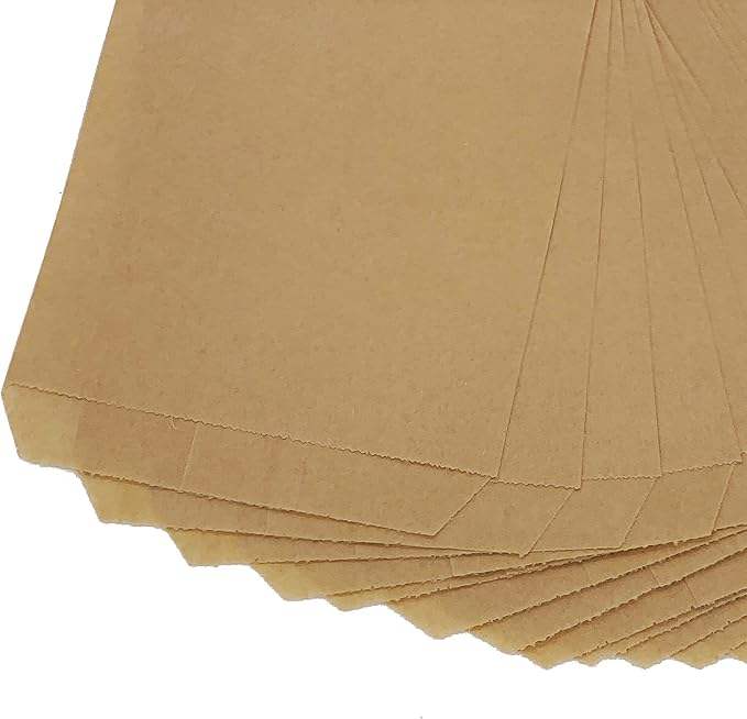 Brown Flat Kraft Paper Bag for Baking Packaging Cookies Candy Desserts Chocolate Soap Wedding and Party Gifts Custom Bread Bags