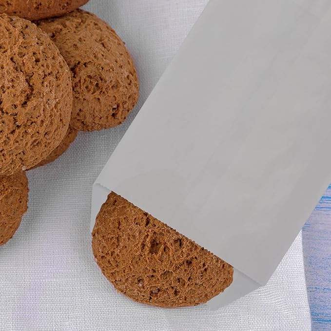 200 Pcs Small Glassine Bags Flat Semi-Transparent Paper Bags for Party Favor Cookies Candies Chocolate CUSTOM BREAD BAGS