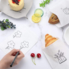 500 Greaseproof Paper Bags Cookie Paper Bag for Bread Candy Chocolate CUSTOM BREAD BAGS