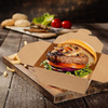 Brown Paper Food Container 30 oz Brown Brown Take-out Food Box Leak Proof Container Catering Picnic Party Food Box