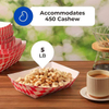 5 Pound Paper Food Tray Disposable Red Check Oil Resistant Party Picnic Carnival, Corn Chips.