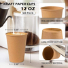 12 oz Paper Disposable Coffee Cups for Hot and Cold Drinks, Coffee Shops, Offices and Restaurants Coffee Cup
