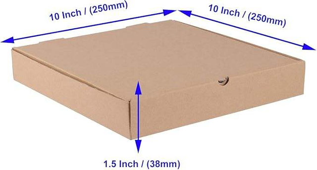 Disposable Delivery square Cardboard Pizza Boxes 1.5 Thick Premium Corrugated Pizza Boxes Custom Pizza Boxs