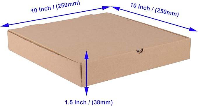 Disposable Delivery square Cardboard Pizza Boxes 1.5 Thick Premium Corrugated Pizza Boxes Custom Pizza Boxs