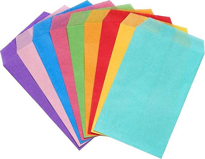 Watercolor Blue Flat Greaseproof Paper Packaging for Baking Desserts Soap Party Gifts-for Cookie Bags