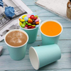 Customizable LOGO 8-ounce Disposable Paper Cups for Hot and Cold Drinks Suitable for Parties Picnics Barbecues and Coffee Cups