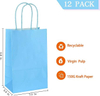 Large Light Kraft Paper Gift Bags with Handles Offset Printing on Recycled Materials for Crafts with Custom Logo Shopping Bag