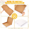 Bulk Reusable Large Square Cardboard Pizza Container Matte Finish Embossed Takeout Restaurant Pizza Custom Pizza Boxs
