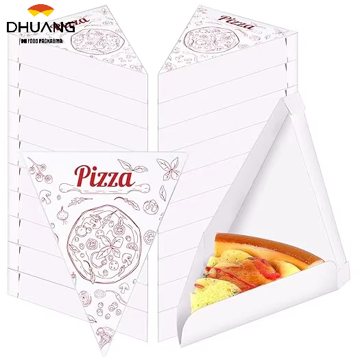 Disposable Single Slice Pizza Tray Pizza Slices Container Birthday Wedding Party Supplies Custom Pizza Boxs