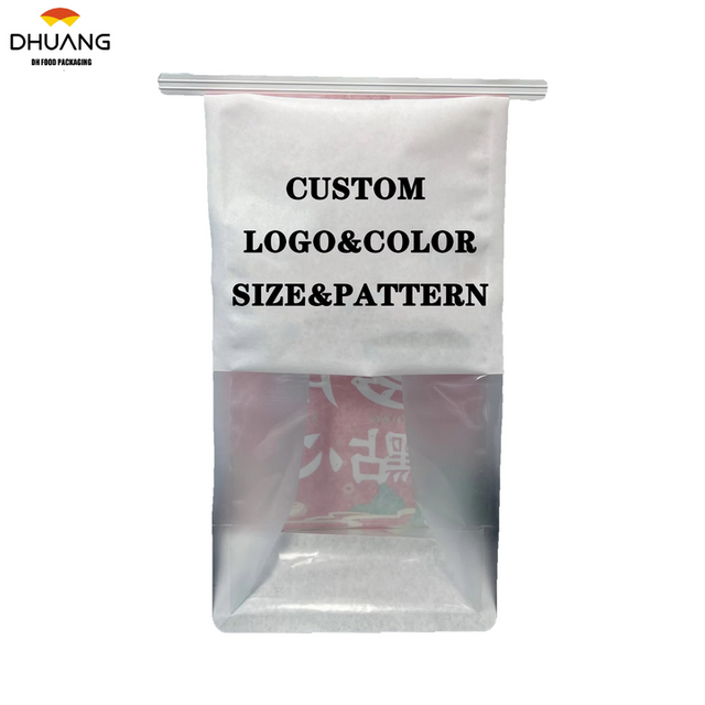 Printed Coated Baking Toasted Bread Bags with clear Windows Bakery Wire sealed Kraft Paper Custom Bread Bags