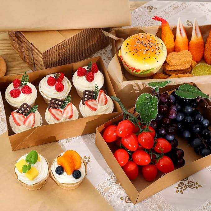 Paper Disposable Greaseproof Food Trays Food Wrappers Pop-up Foldable for Party Stadium Theatre