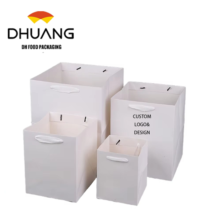 High Quality Customized Biodegradable Paper Bags for Eco-Friendly Food Apparel Packaging Gift Wrapping-Durable Logo Included