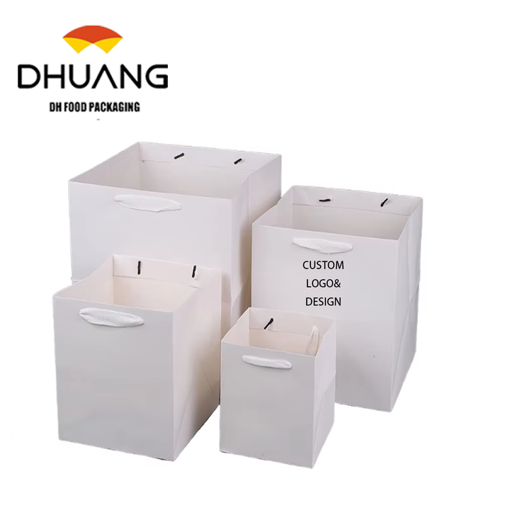 High Quality Customized Biodegradable Paper Bags for Eco-Friendly Food Apparel Packaging Gift Wrapping-Durable Logo Included