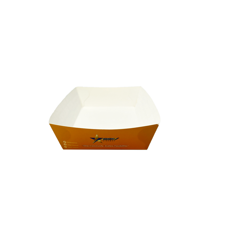 Customized LOGO Pattern Disposable Food Packaging Tray Container Made of Food Grade Material Food Trays