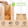 30 Brown Paper Bread Bag with Window with Tin TAB Lock Coffee Storage Bag Custom Bread Bags