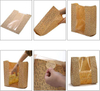 Craft Paper Bread Bags Clear Window 100 Stickers for Brown Toast Cookie Packaging Sourdough Bread Friendly Custom Bread Bags