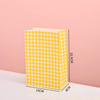 Thickened Food Kraft Paper Bag Customized square Bottom Bag Baking Takeaway Snacks Snack Laminating Oil-proof Storage Bag
