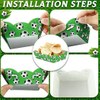 Packs Football Party Decoration Paper Food Tray Food Boat for Licensed Food, Condiments, Carnival (Football)