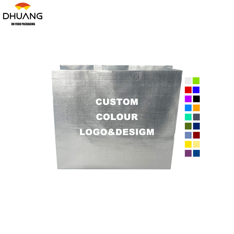 Laser-coated Aluminum Pure Color Non-woven Fabric Wholesale for Hand-held Gift Bags Custom Printing Available Shopping Bag
