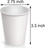 Disposable Paper Cups Hot/Cold Beverage Cups for Coffee Water Juice Party Picnic Travel Coffee Cup