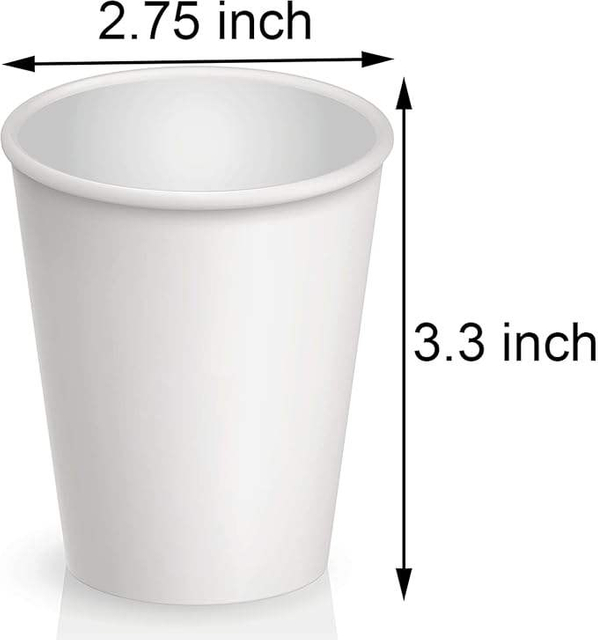 Disposable Paper Cups Hot/Cold Beverage Cups for Coffee Water Juice Party Picnic Travel Coffee Cup
