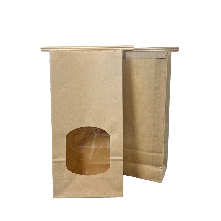 Windowed Paper Bags Bread and Toast Snacks Customizable Logos Wholesale Plastic Paper Bag Manufacturers CUSTOM Bread Bags