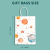 Gift Bag Paper Bag with Handle Party Birthday Wedding Small Paper Shopping (Star Planet) Custom Paper Bags